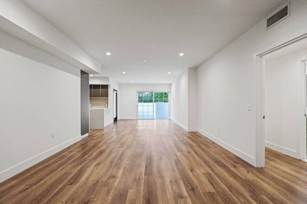 Open-Concept Kitchen, Dining, and Living Room Areas