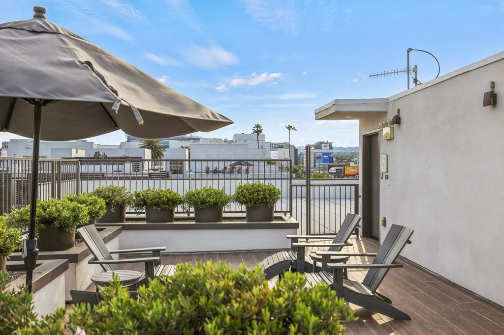 Rooftop Terrace with Seating at Kings 126 by Wiseman