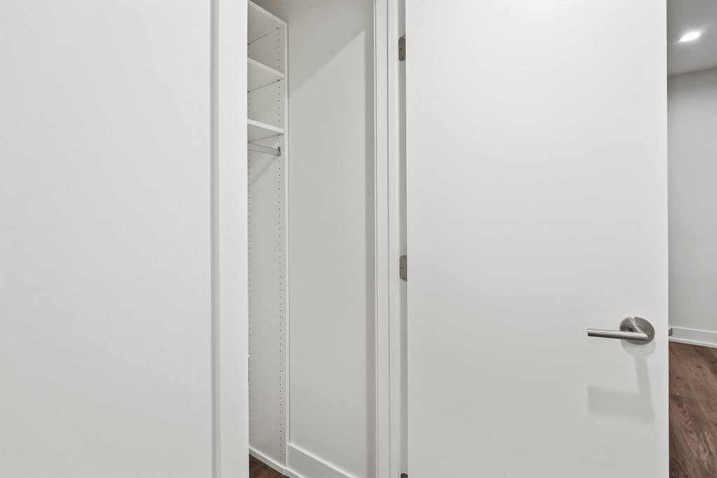 Hall Closet with Shelving