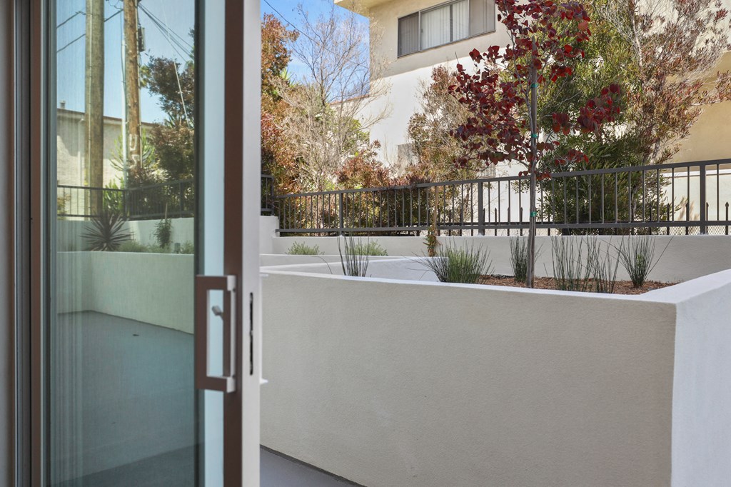 Patio with Built-In Planters