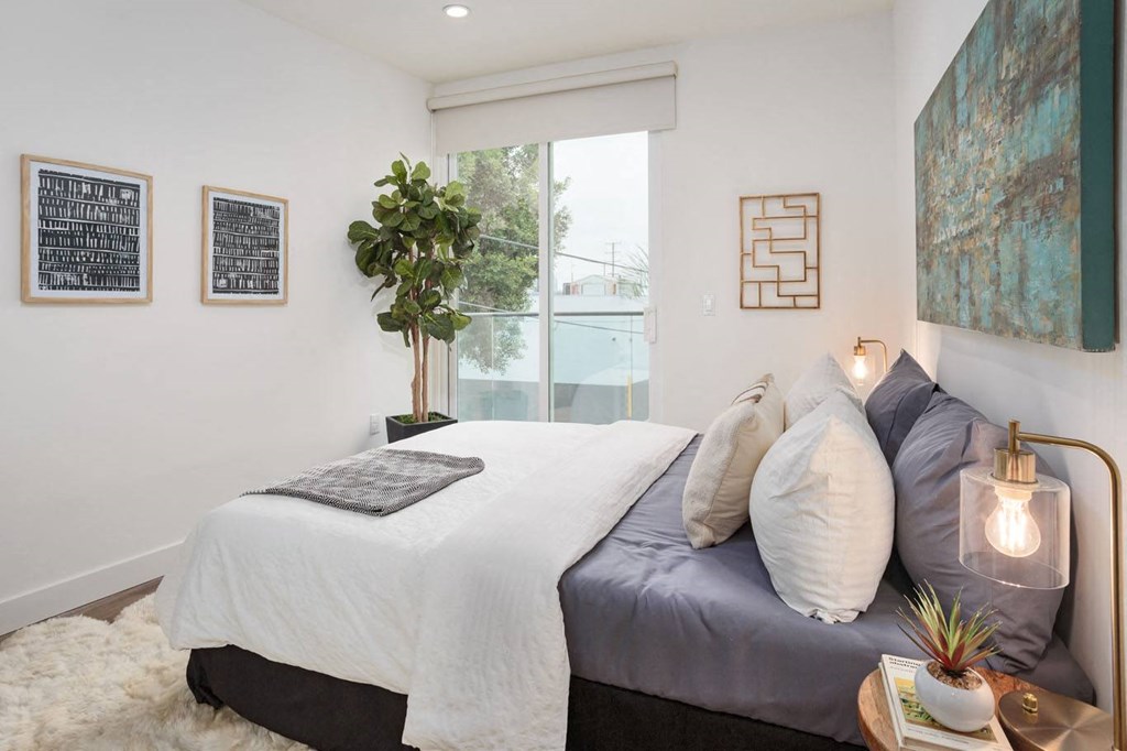 Bedroom with Large-Size Windows and Lots of Natural Light