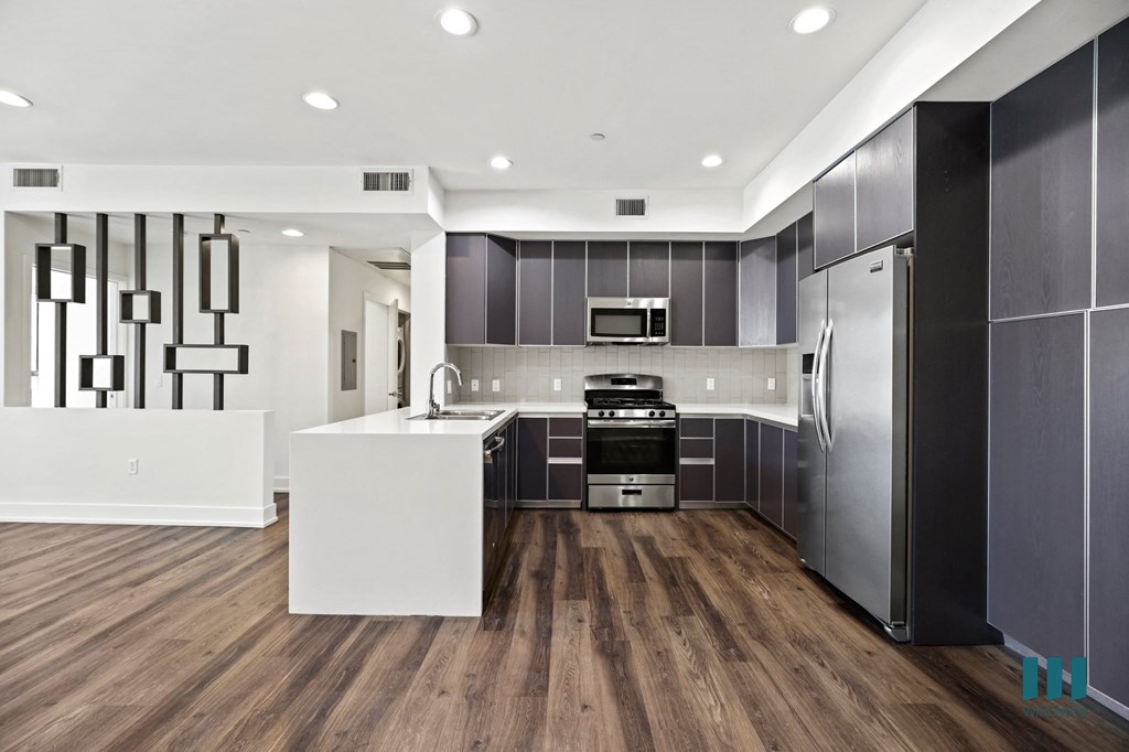 Kitchen and Dining Area with Cabinet Storage