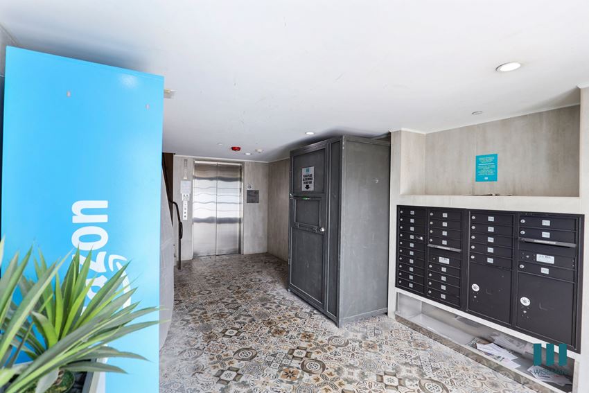 Lobby with Amazon Package Locker Lobby with Amazon Package Locker - Photo Gallery