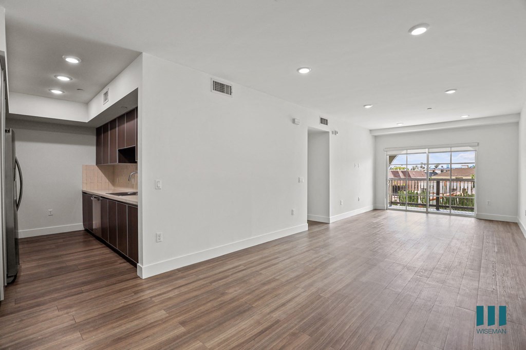 Kitchen, Dining, and Living Room Areas