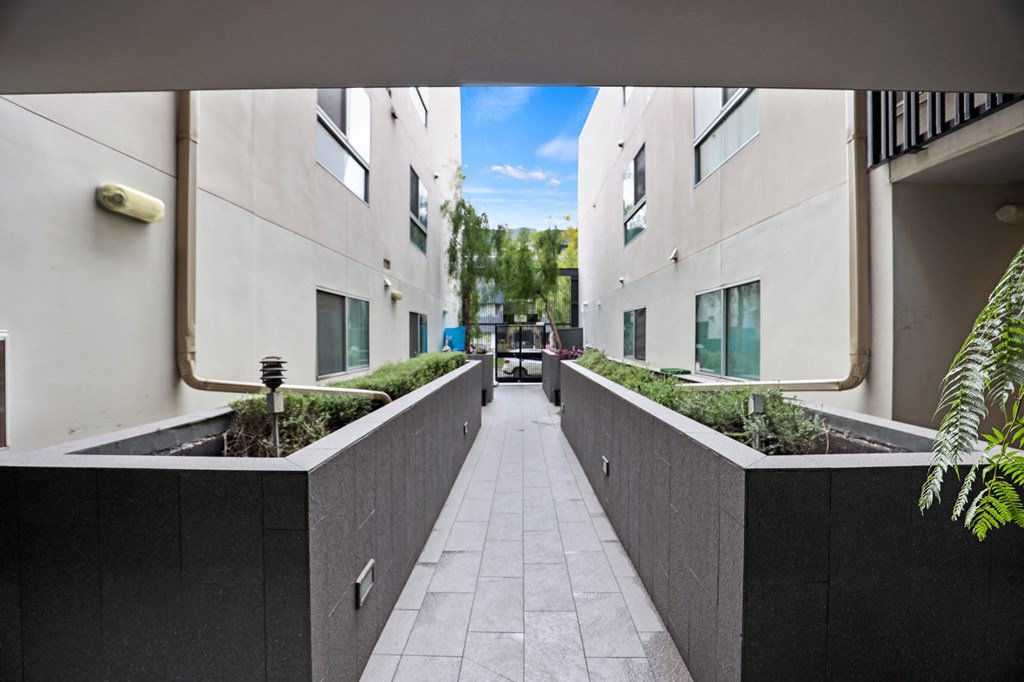 Lower Level Courtyard of Front Entrance
