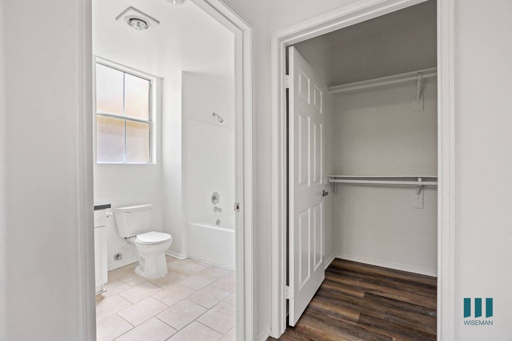 Full-Size Bathroom and Hall Closet