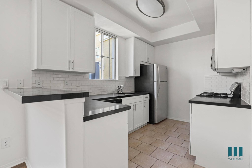 Kitchen with Energy-Efficient Stainless Appliances