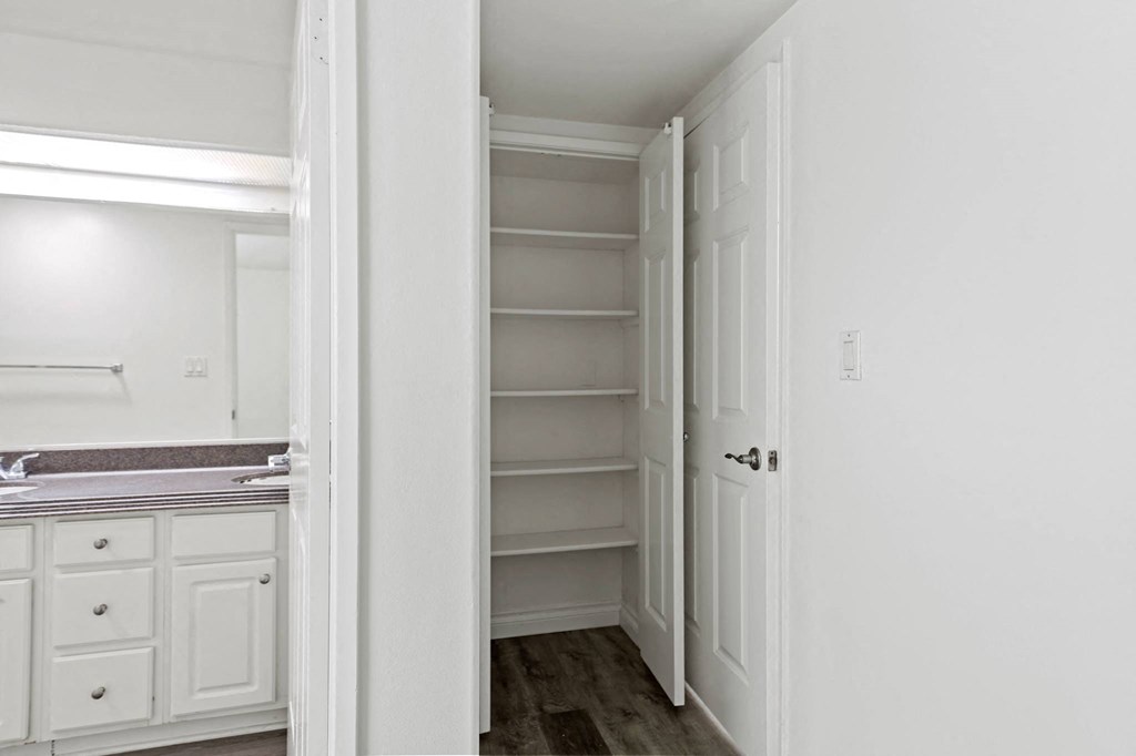 Hall Closet with Shelving