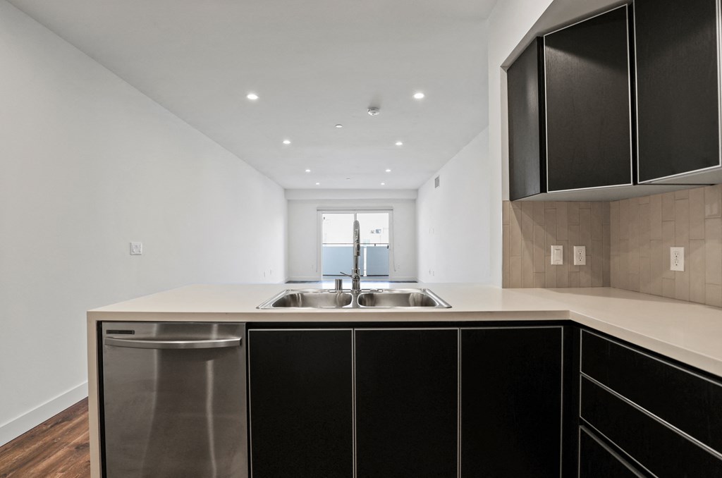 Open-Concept Kitchen, Dining, and Living Room Space