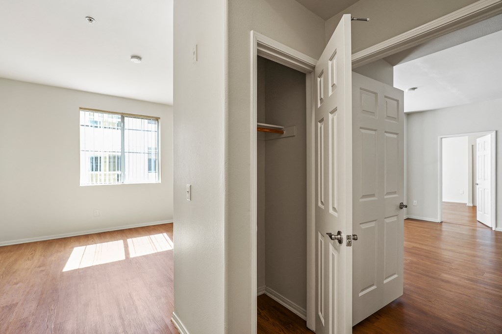 Hall Closet with Hanging Rod
