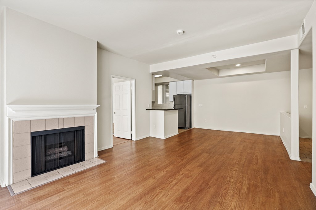 Open-Concept Kitchen, Dining, and Living Room Space