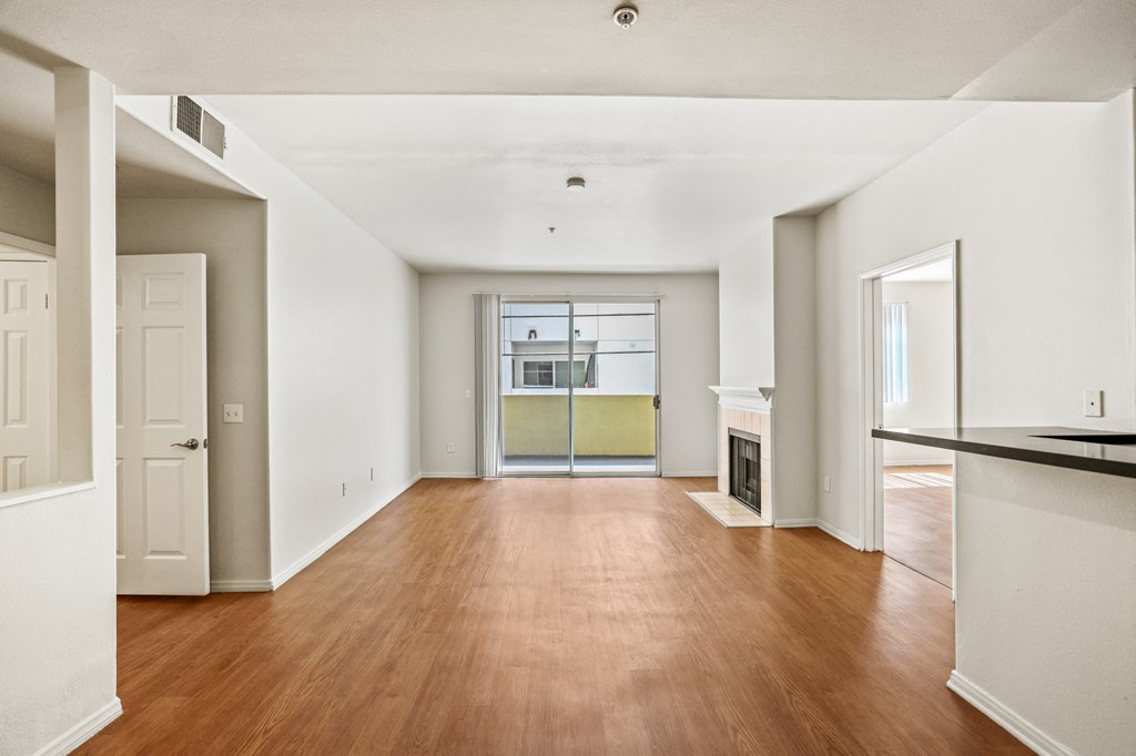 Open-Concept Kitchen, Dining, and Living Room Space