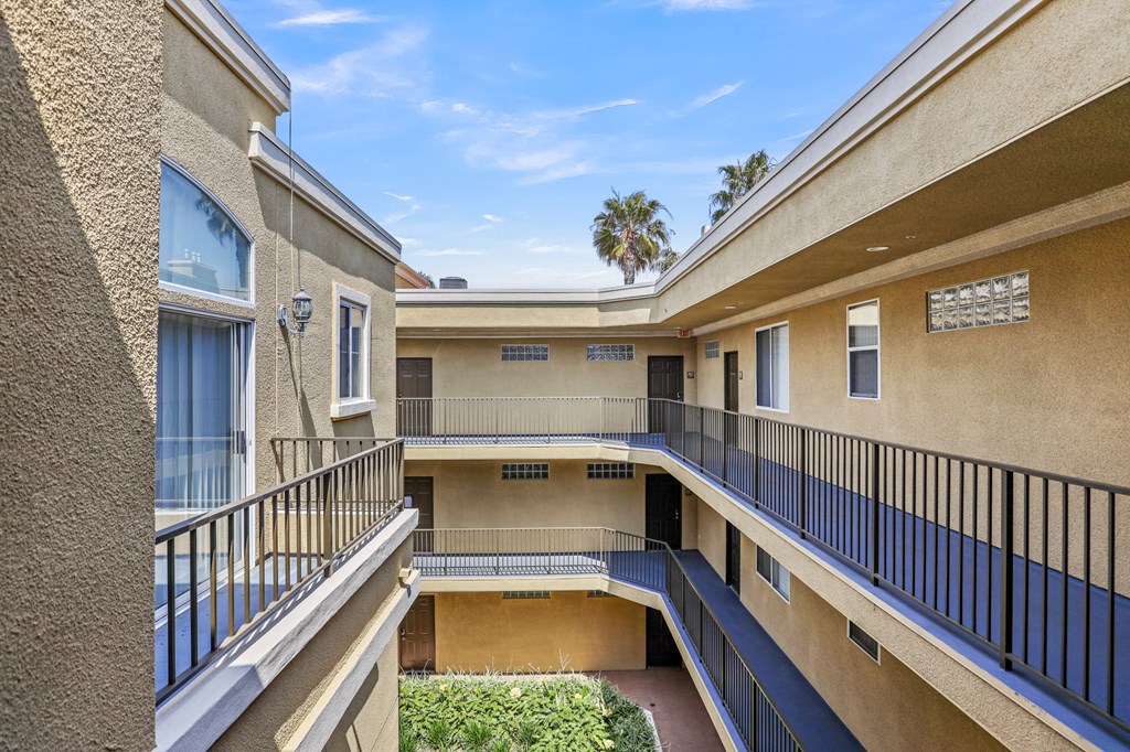 View of the Courtyard from the Upper Level