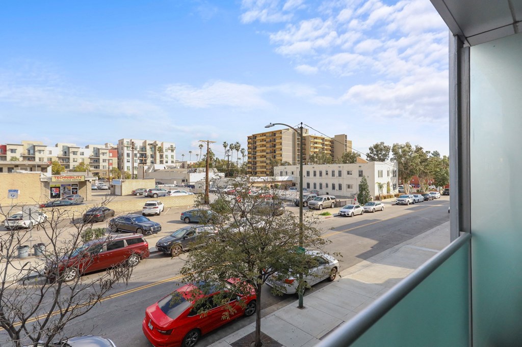 Patio VIew from an Upper Level Apartment