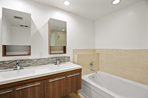 Bathroom with Double-Sink Vanity