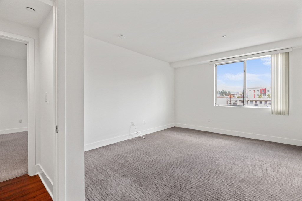 Bedroom with Large-Size Windows