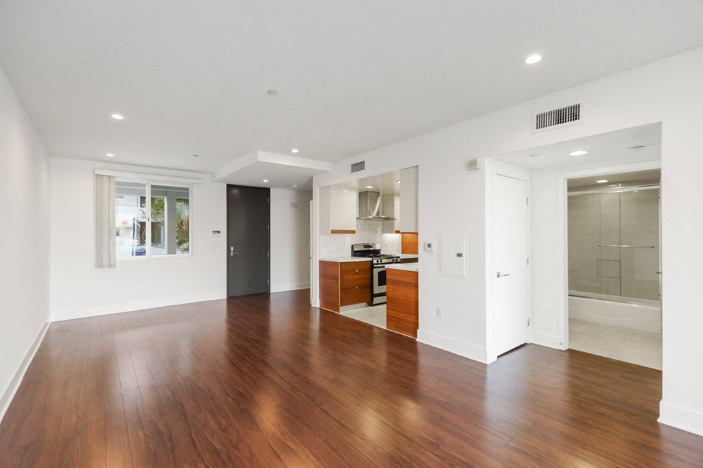 Kitchen, Dining, and Living Room Areas