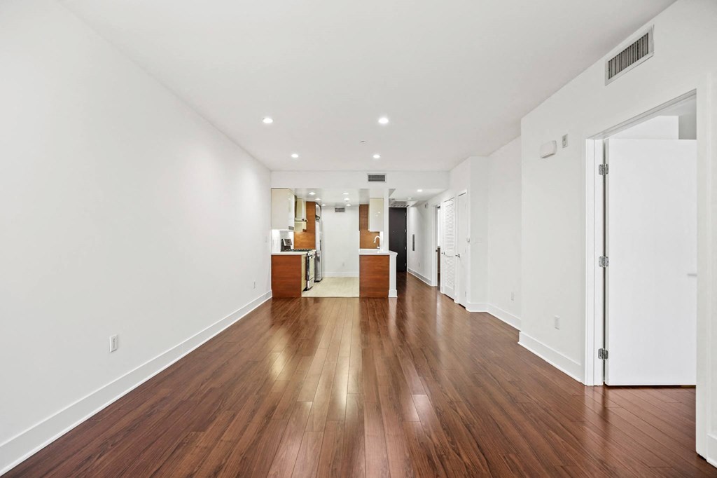 Open-Concept Kitchen, Dining, and Living Room Areas