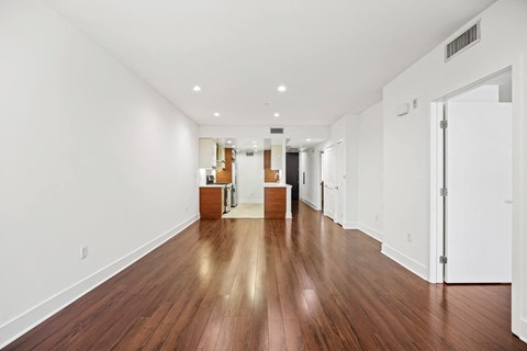 Open-Concept Kitchen, Dining, and Living Room Areas