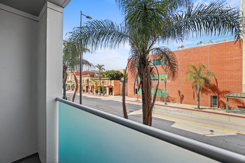 Patio with a Street View