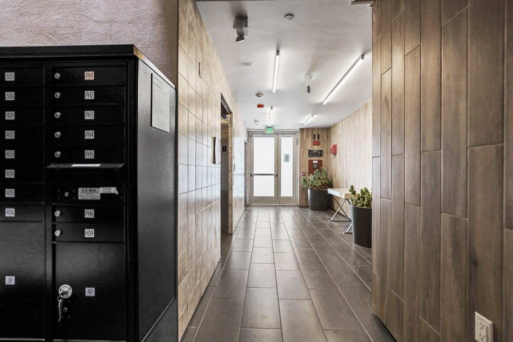 Lobby Area and Resident Mailboxes