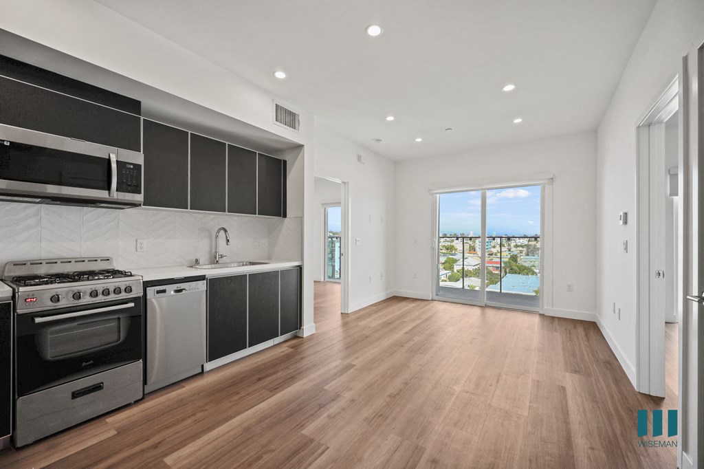 Kitchen, Dining, Living Room, and Patio - Dunn Floor Plan