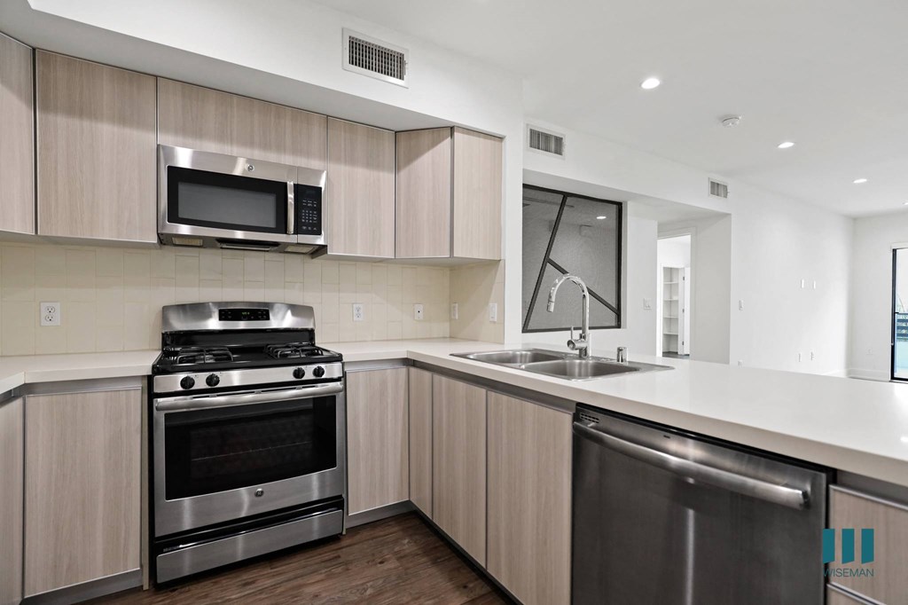 Open-Concept Kitchen with Countertop Bar