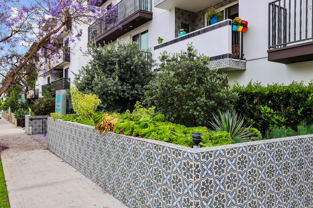 Sidewalk View of the Front Entrance of Hayworth Abbey