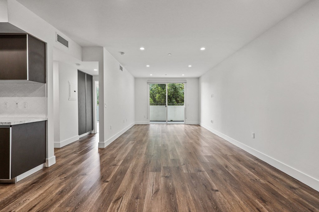 Open-Concept Kitchen, Dining, and Living Room Spaces