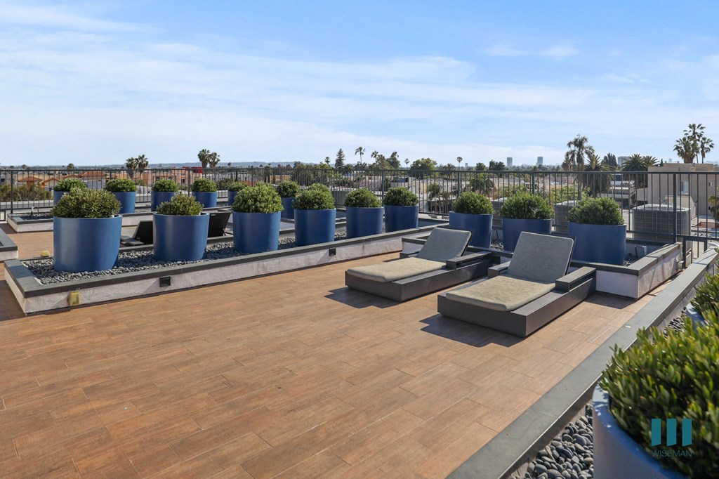 Rooftop Terrace with Lounge Chairs