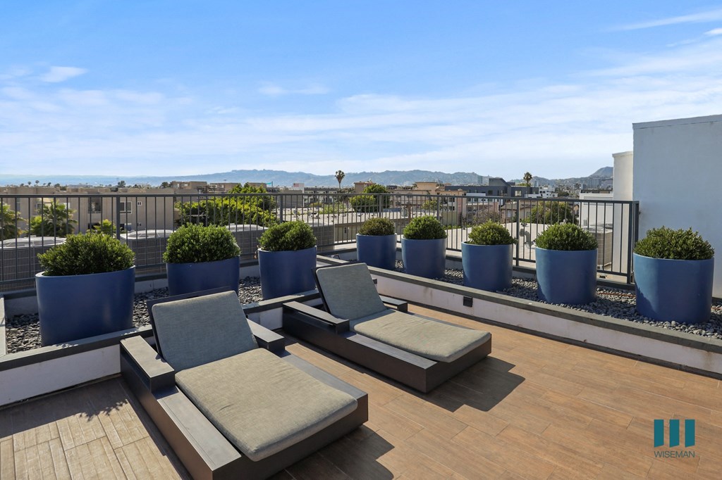 Rooftop Terrace with Lounge Chairs