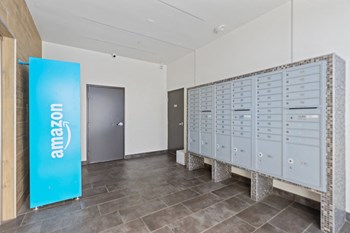 Lobby Area, Resident Mailboxes, and Amazon Package Locker Lobby Area, Resident Mailboxes, and Amazon Package Locker