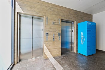 Resident Elevators and Amazon Package Locker Resident Elevators and Amazon Package Locker