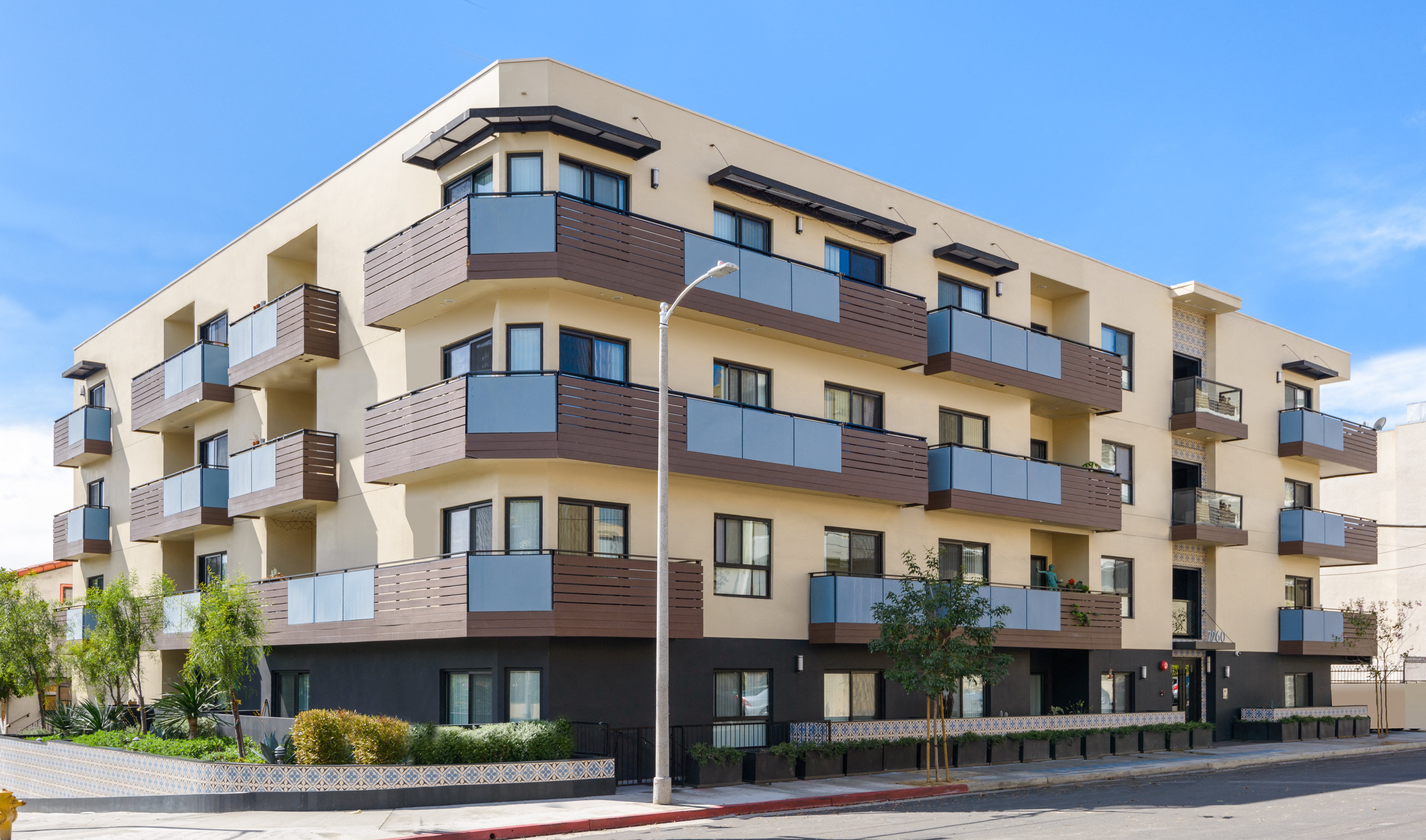 Corner of Property Exterior of Hawthorn at Poinsettia by Wiseman