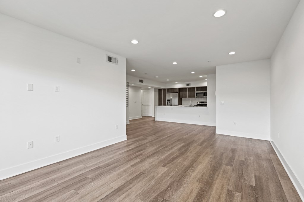 Living Room, Dining Room, and Kitchen