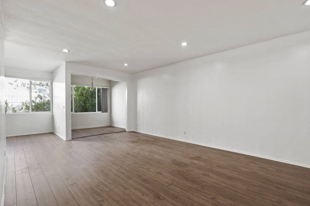 Open-Concept Dining and Living Room Space