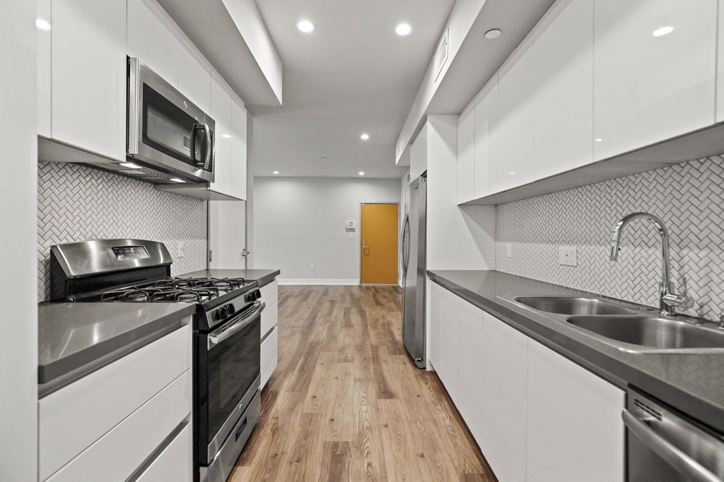 Kitchen with Energy-Efficient Appliances and Ample Cabinet Storage
