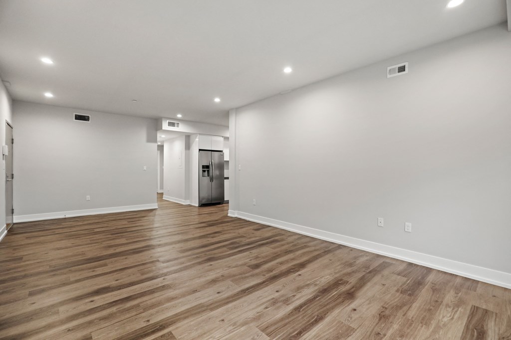 Open-Concept Dining and Living Room Space