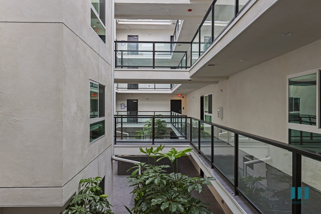 Interior Courtyard of Blackburn La Cienega by Wiseman