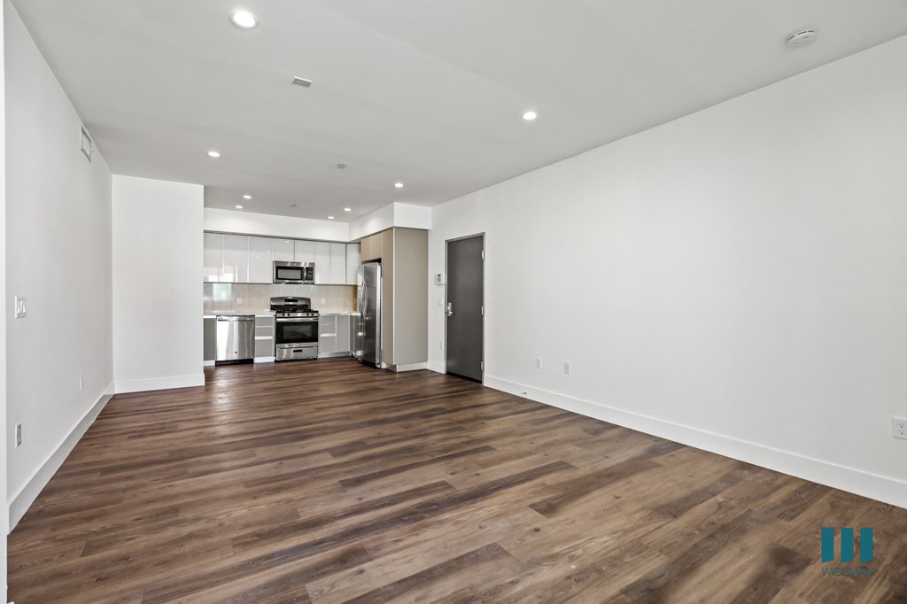 Open-Concept Kitchen, Dining, and Living Room Space