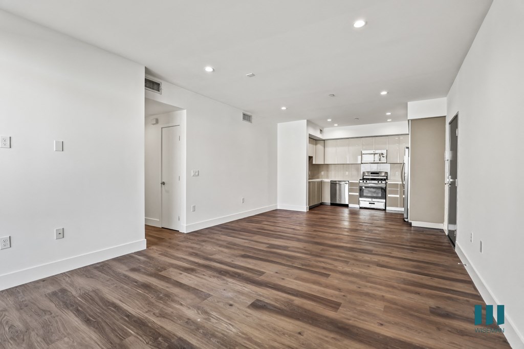 Open-Concept Kitchen, Dining, and Living Room Space