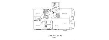 Units 101, 201, 301, PH3