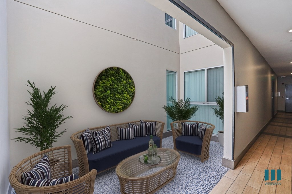 Interior Courtyard with Seating Area