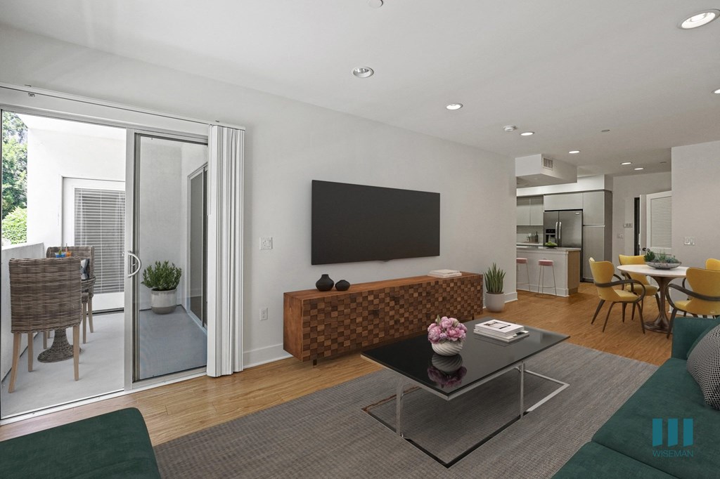 Dining and Living Room Area with Patio