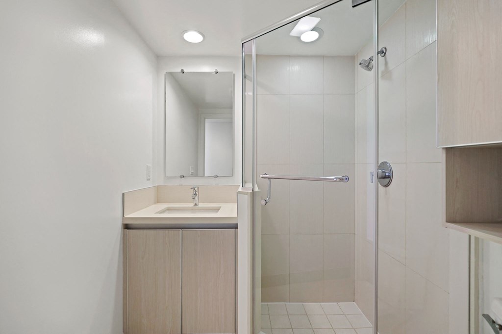 Bathroom with a Stand-Up Shower