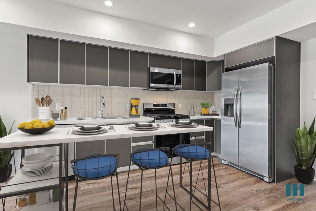 Open-Concept Kitchen with Energy-Efficient Appliances