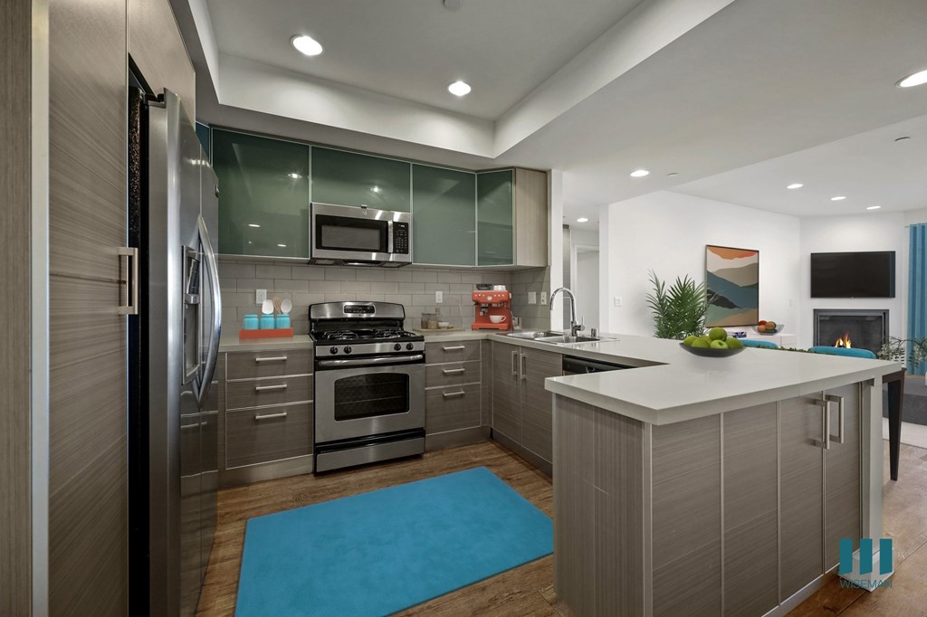 Kitchen with Energy-efficient Appliances and Ample Cabinet Storage