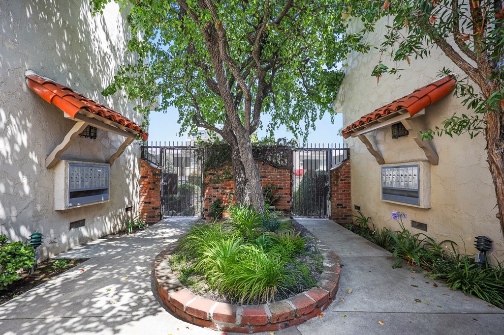 Interior Courtyard and Mailbox Area