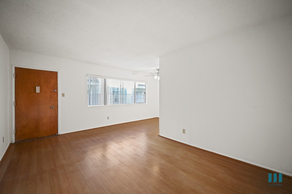 Entryway, Living, and Dining Room with Windows