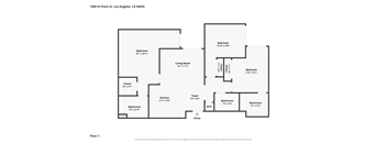 A floor plan of a two bedroom apartment.